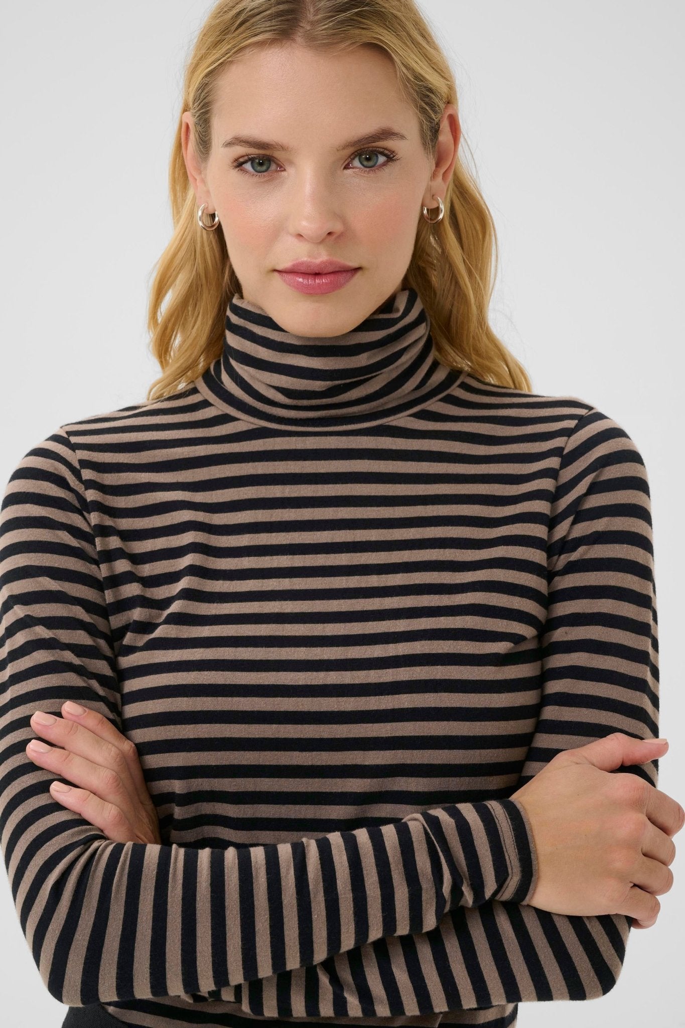 picture of Part Two Efinas T-Shirt - Falcon/Black Stripe - Number Two - womens - fashion - clothing - Part Two 2