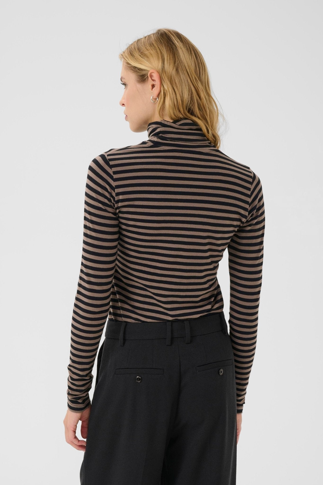 picture of Part Two Efinas T-Shirt - Falcon/Black Stripe - Number Two - womens - fashion - clothing - Part Two 4
