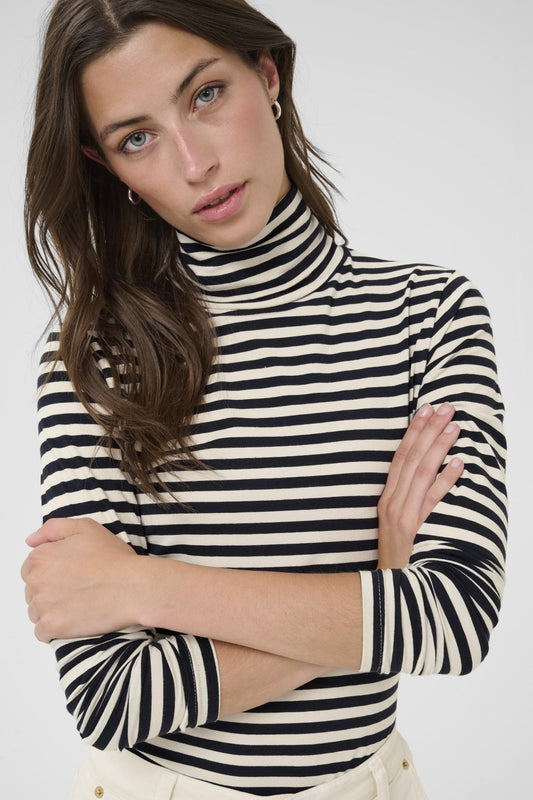 picture of Part Two Efinas T-Shirt - Whitecap Gray/Navy Stripe - Number Two - womens - fashion - clothing - Part Two 1