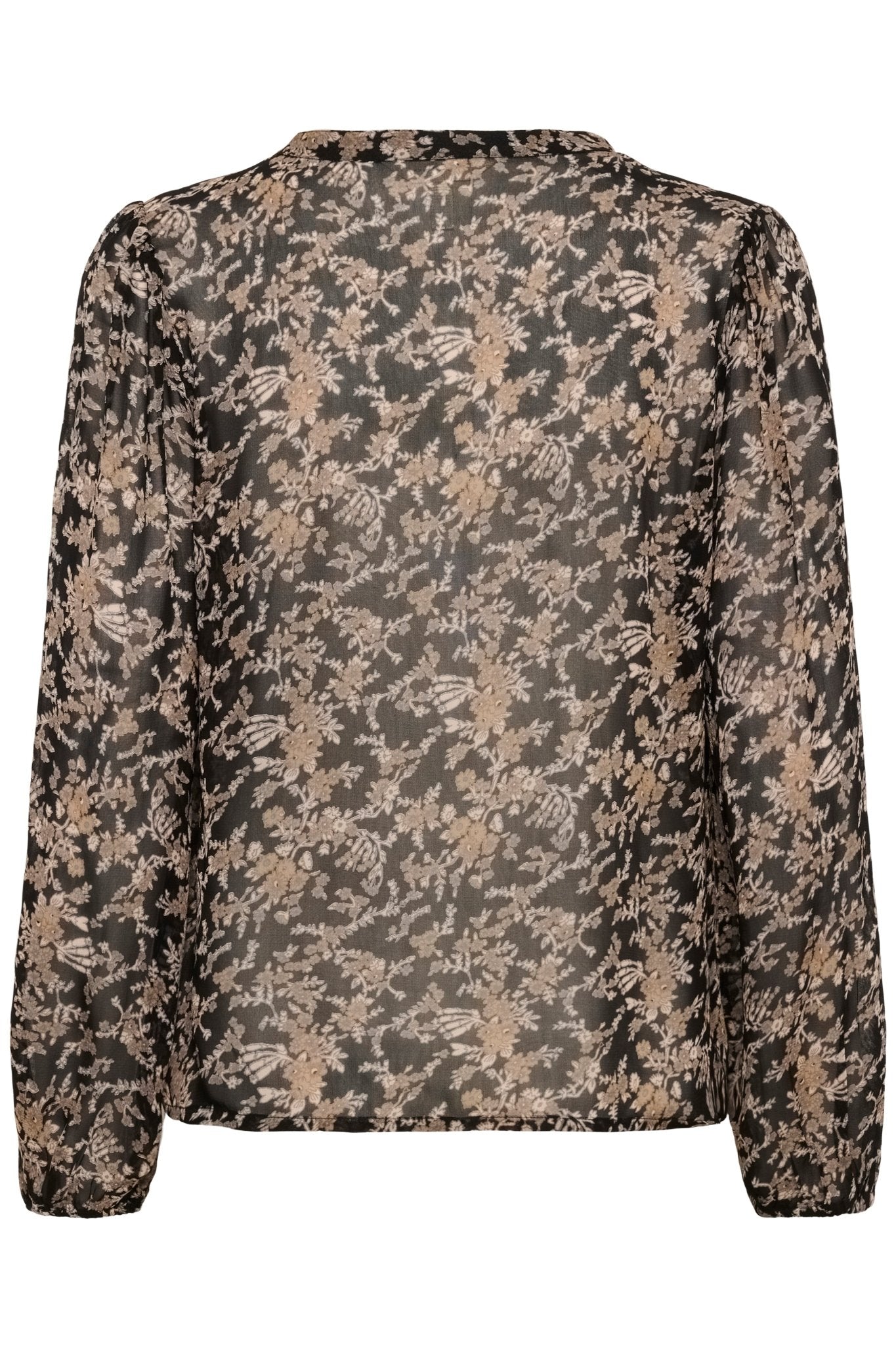 picture of Part Two Sandi Blouse - Black Flower Bouquet Print - Number Two - womens - fashion - clothing - Part Two 5