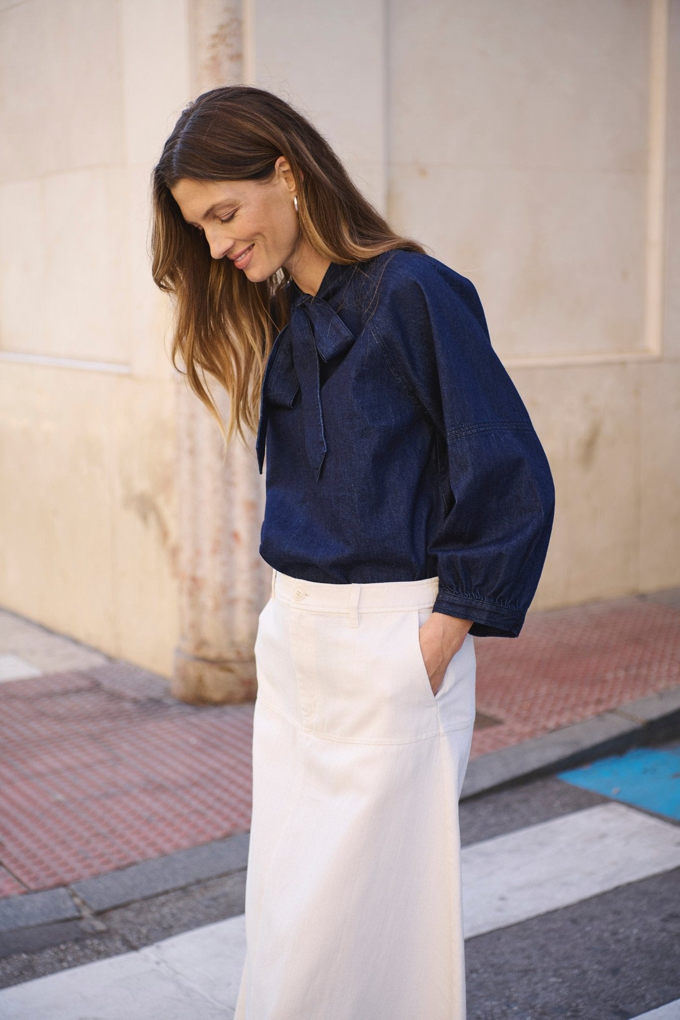 picture of Part Two Sassi Shirt - Rinse Blue Denim - Number Two - womens - fashion - clothing - Part Two 3