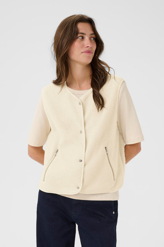 picture of Part Two Signy Waistcoat - Oatmeal - Number Two - womens - fashion - clothing - Part Two 1