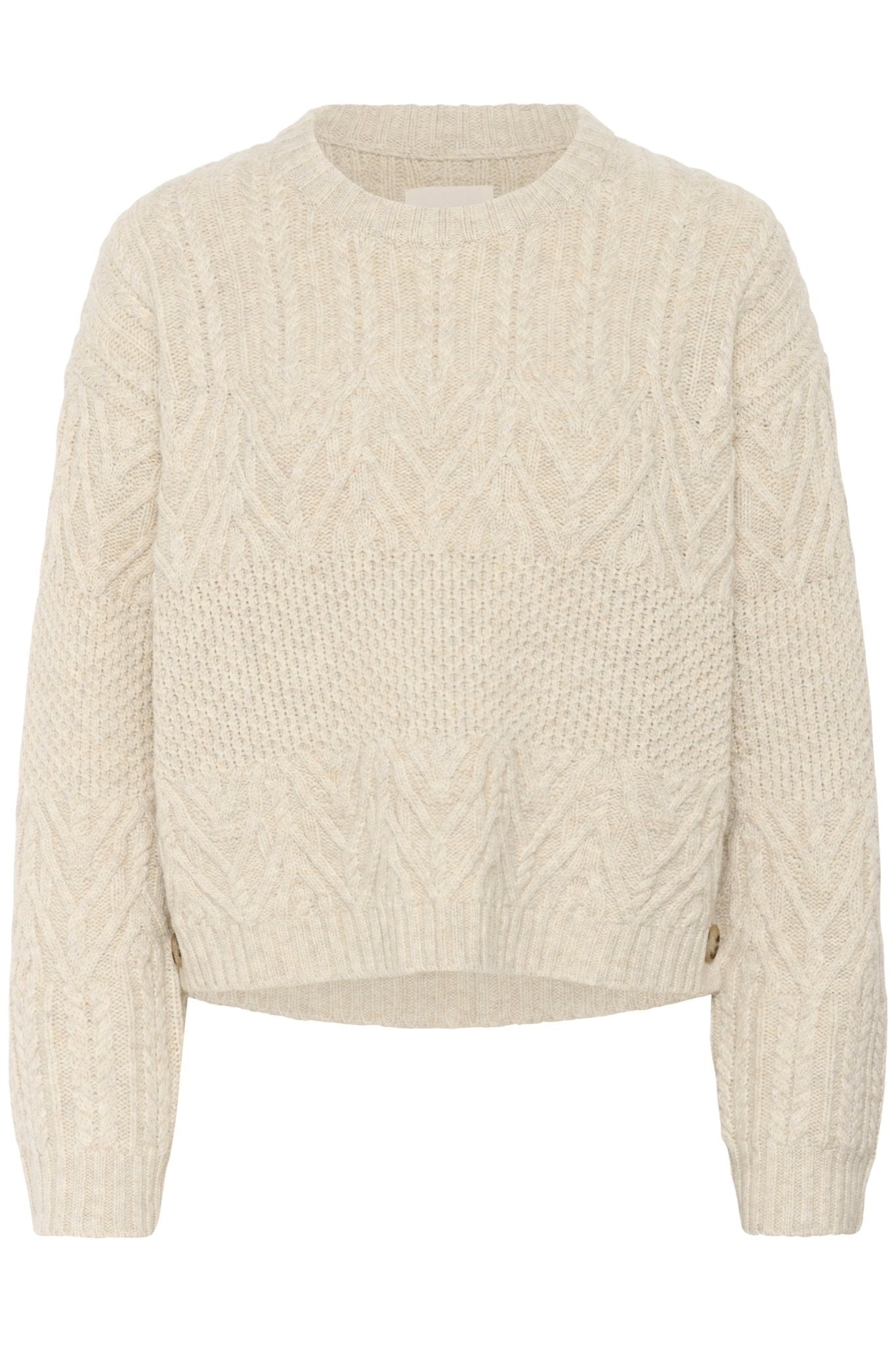 picture of Part Two Sindy Pullover - French Oak Melange - Number Two - womens - fashion - clothing - Part Two 5