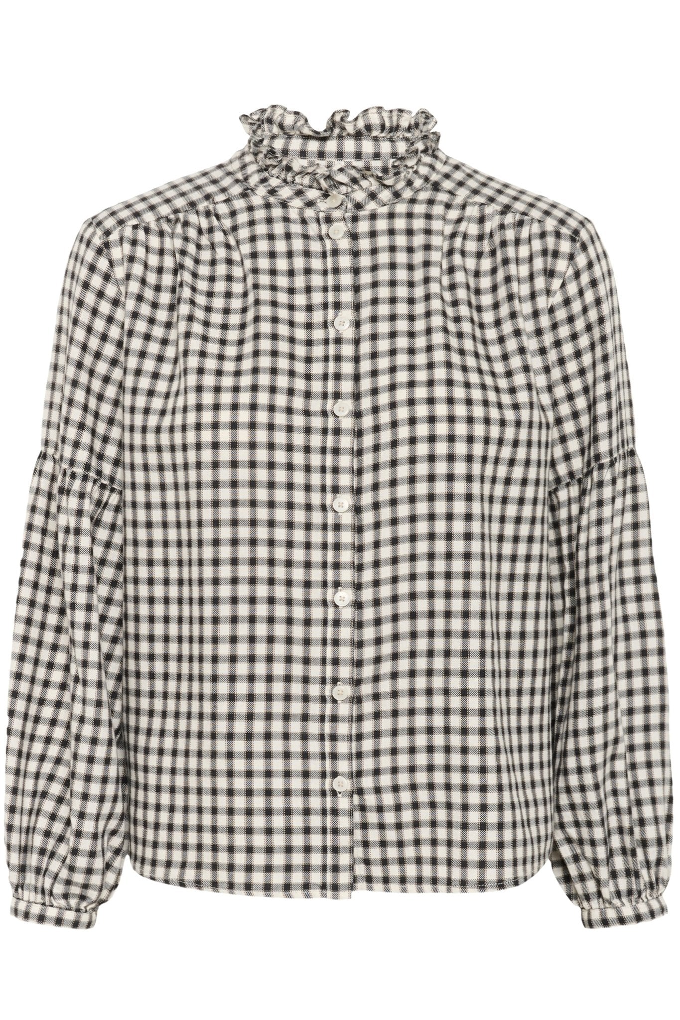 picture of Part Two Samilla Shirt - Dark Navy Mini Check - Number Two - womens - fashion - clothing - Part Two 4