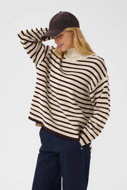 picture of Part Two Lilye Pullover - French Oak Melange/Ganache - Number Two - womens - fashion - clothing - Part Two 1