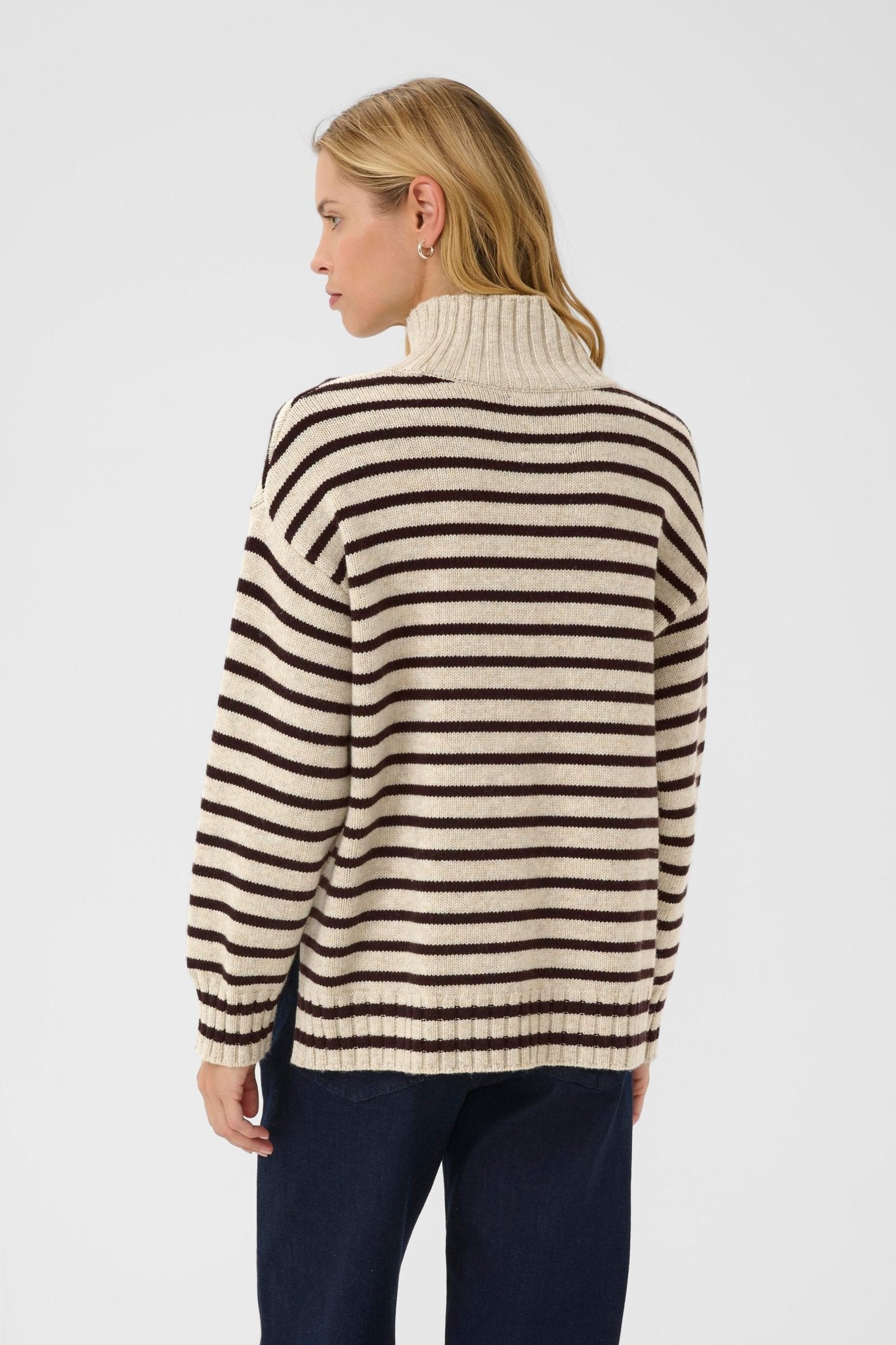 picture of Part Two Lilye Pullover - French Oak Melange/Ganache - Number Two - womens - fashion - clothing - Part Two 4