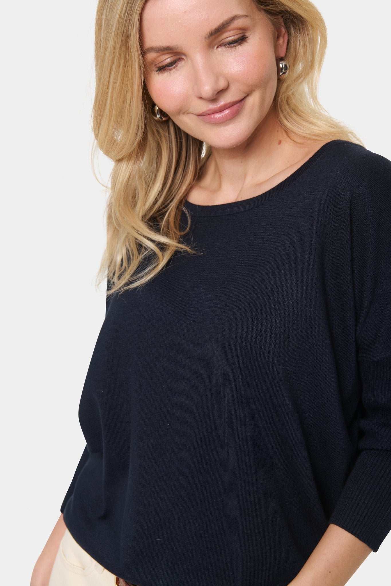 picture of Saint Tropez Mila R - Neck Pullover Night Sky - Number Two - womens - fashion - clothing - Saint Tropez 2