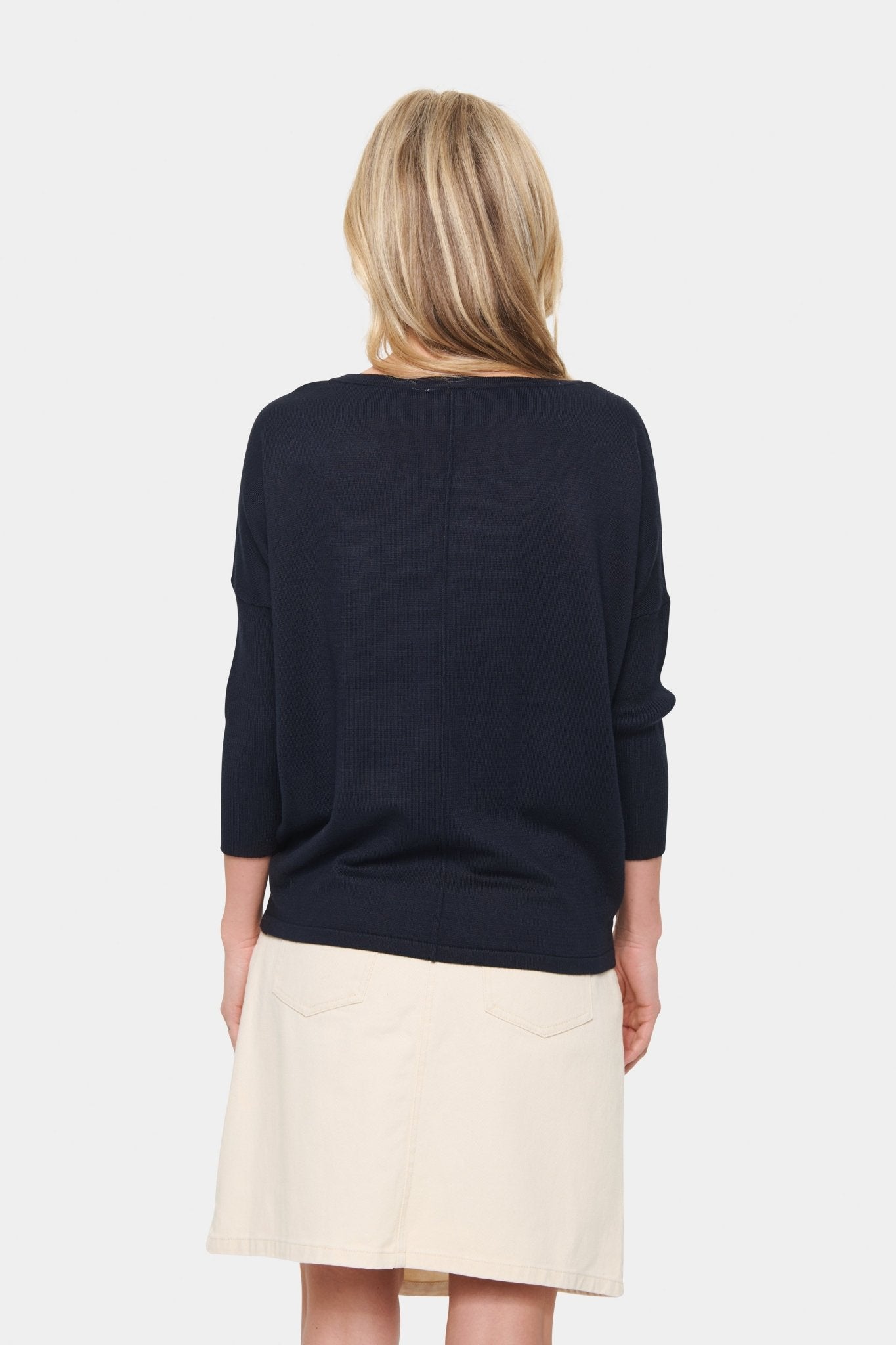 picture of Saint Tropez Mila R - Neck Pullover Night Sky - Number Two - womens - fashion - clothing - Saint Tropez 4