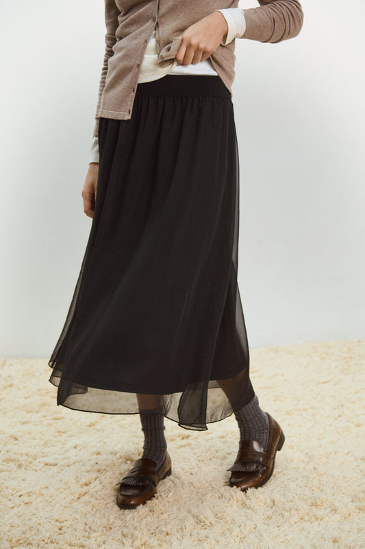 picture of Saint Tropez Coral Skirt - Black - Number Two - womens - fashion - clothing - Saint Tropez 2