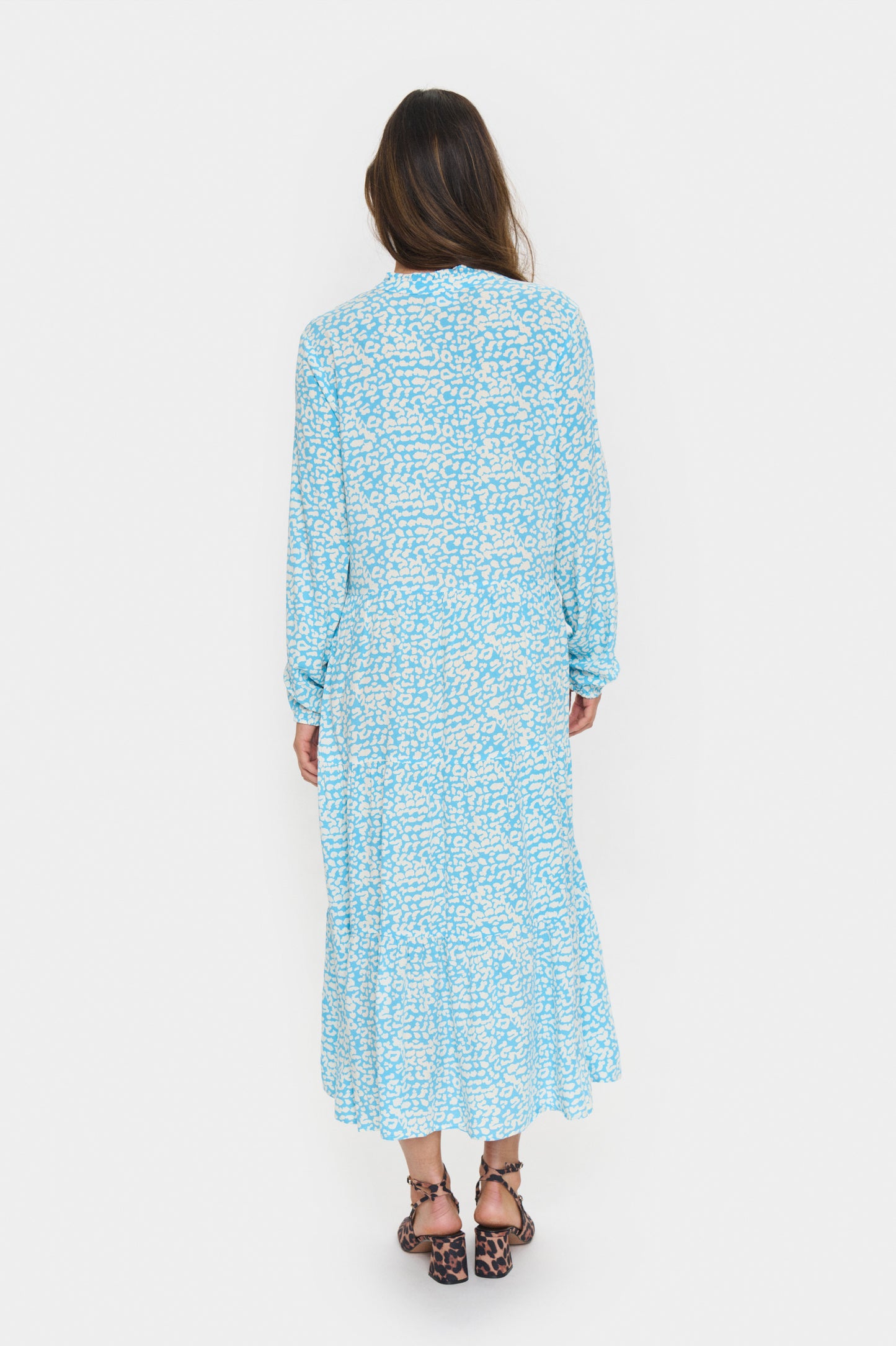 Saint Tropez EdaSZ Maxi Dress Ethereal Blue Leo