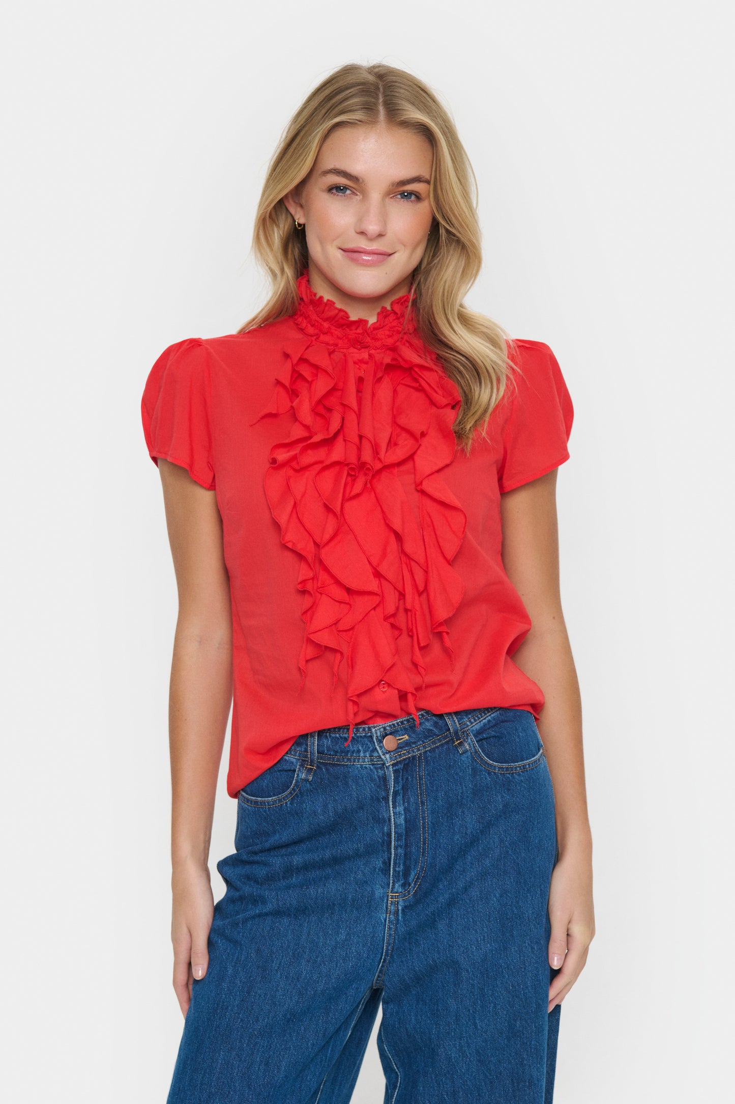 Saint Tropez TilliSZ Shirt Flame Scarlet