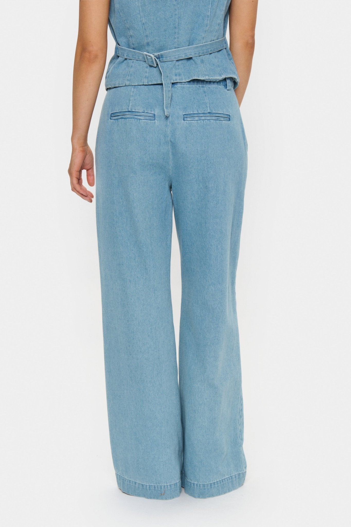 picture of Saint Tropez JaclynSZ Trousers Smoke Blue - Number Two - womens - fashion - clothing - Saint Tropez 3