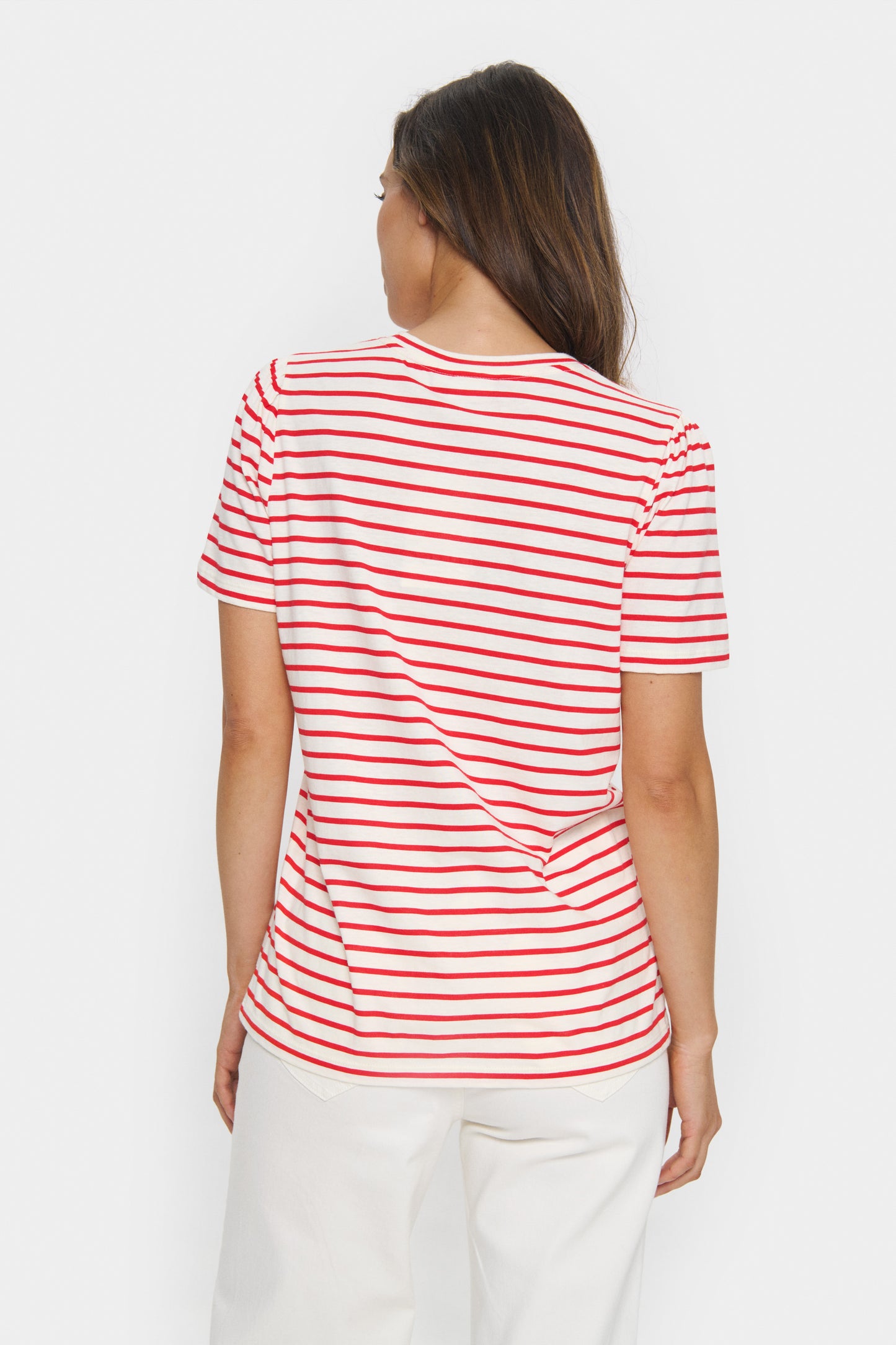 Saint Tropez JuciaSZ T-shirt Flame Scarlet White Stripe