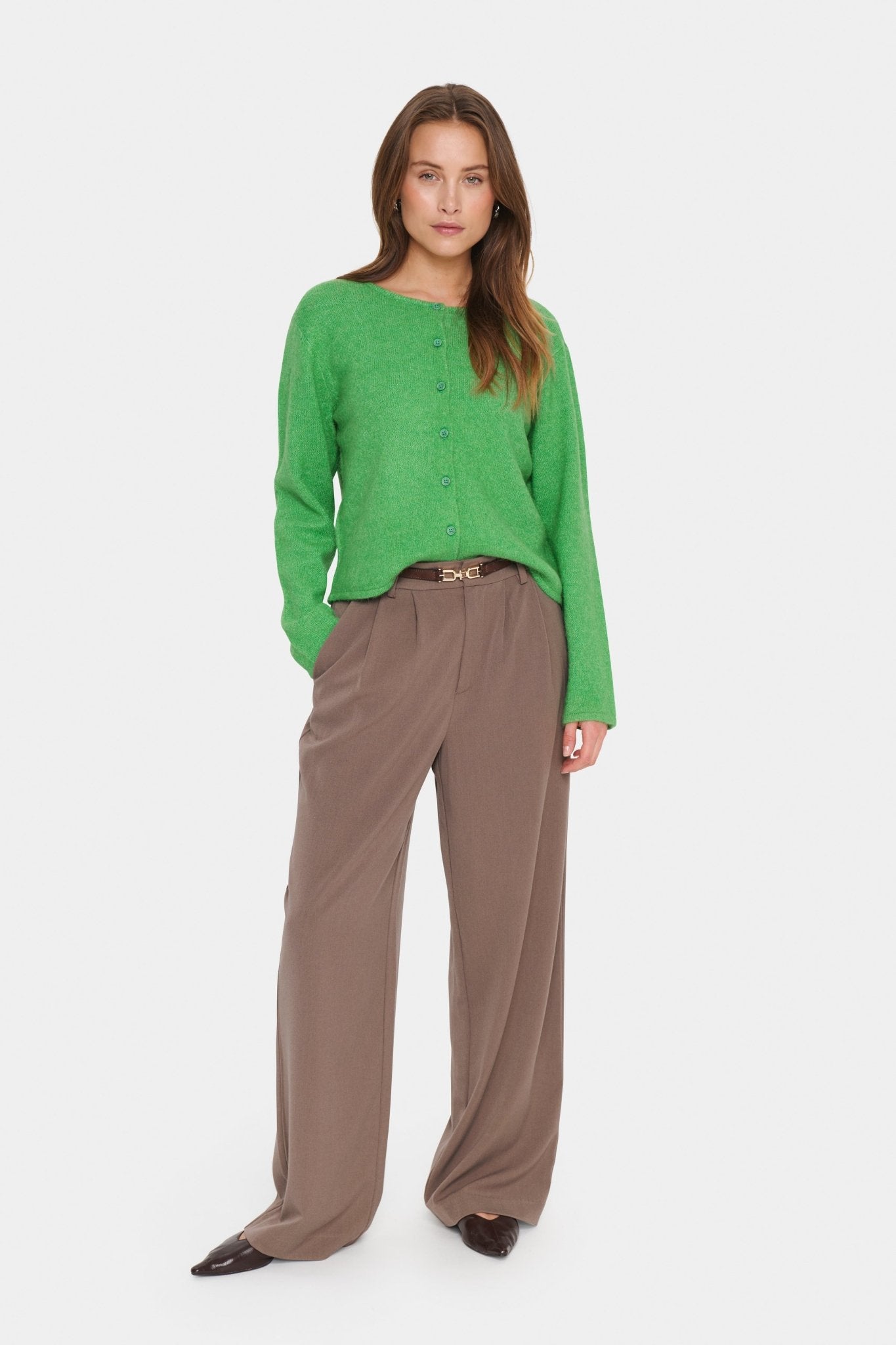 picture of Saint Tropez Larna Cardigan - Greenbriar - Number Two - womens - fashion - clothing - Saint Tropez 3