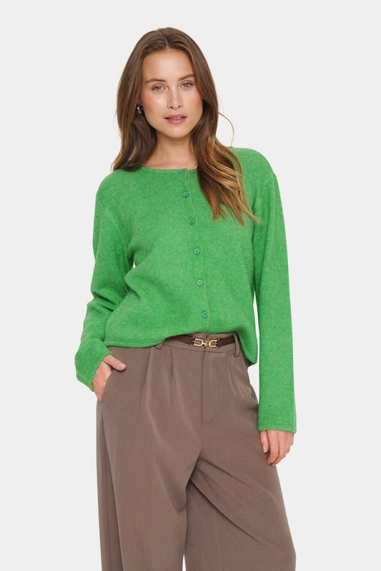 picture of Saint Tropez Larna Cardigan - Greenbriar - Number Two - womens - fashion - clothing - Saint Tropez 1