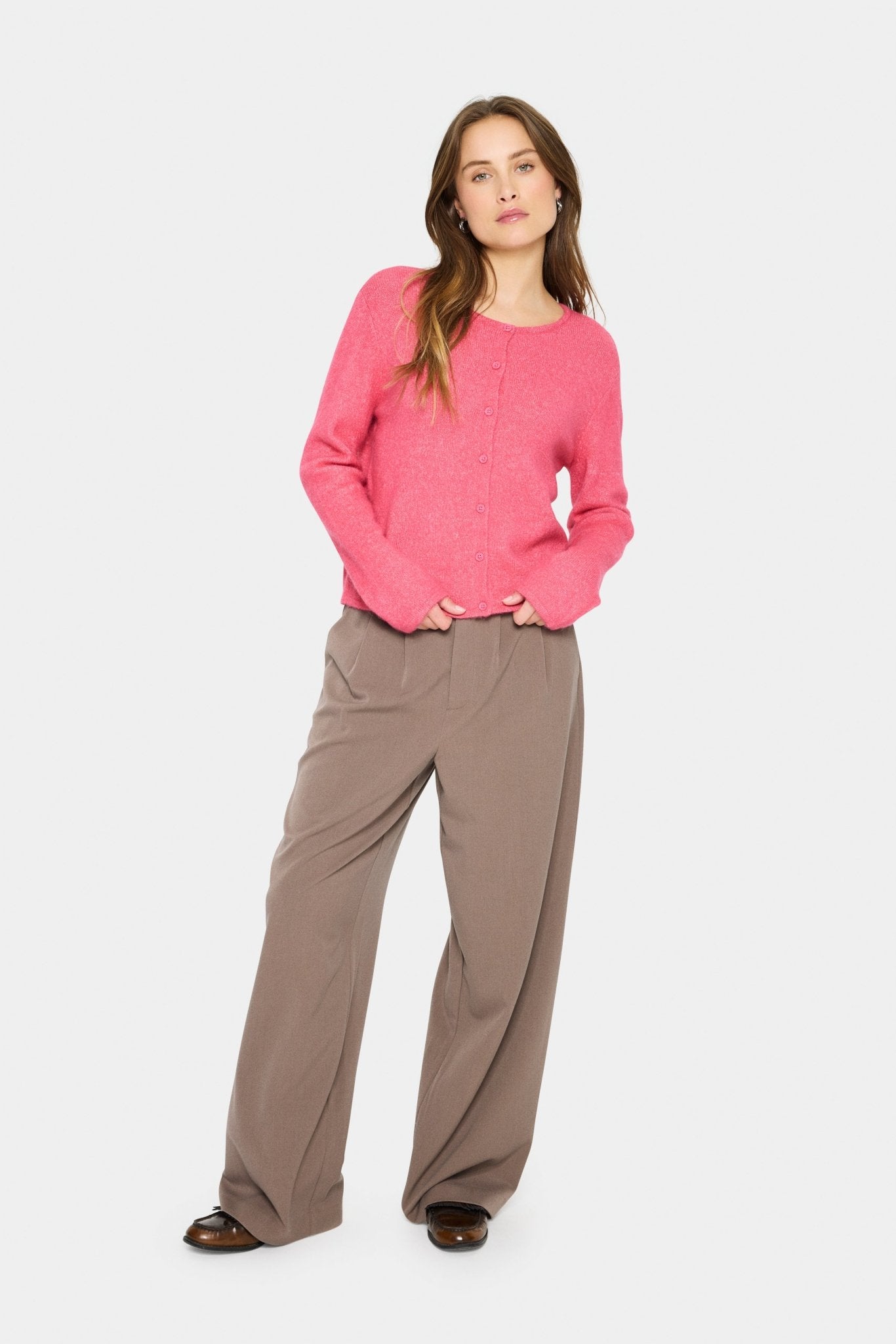 picture of Saint Tropez Larna Cardigan - Fruit Dove - Number Two - womens - fashion - clothing - Saint Tropez 3