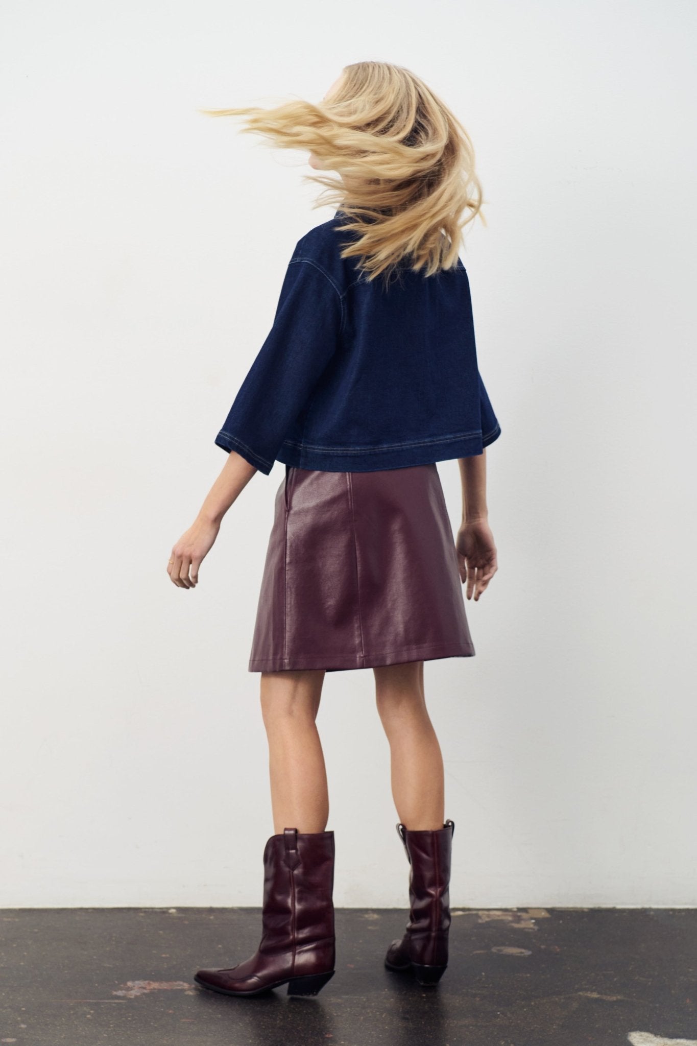 picture of Saint Tropez Loesa Denim Shirt - Dark Blue Denim - Number Two - womens - fashion - ethical - clothing - Saint