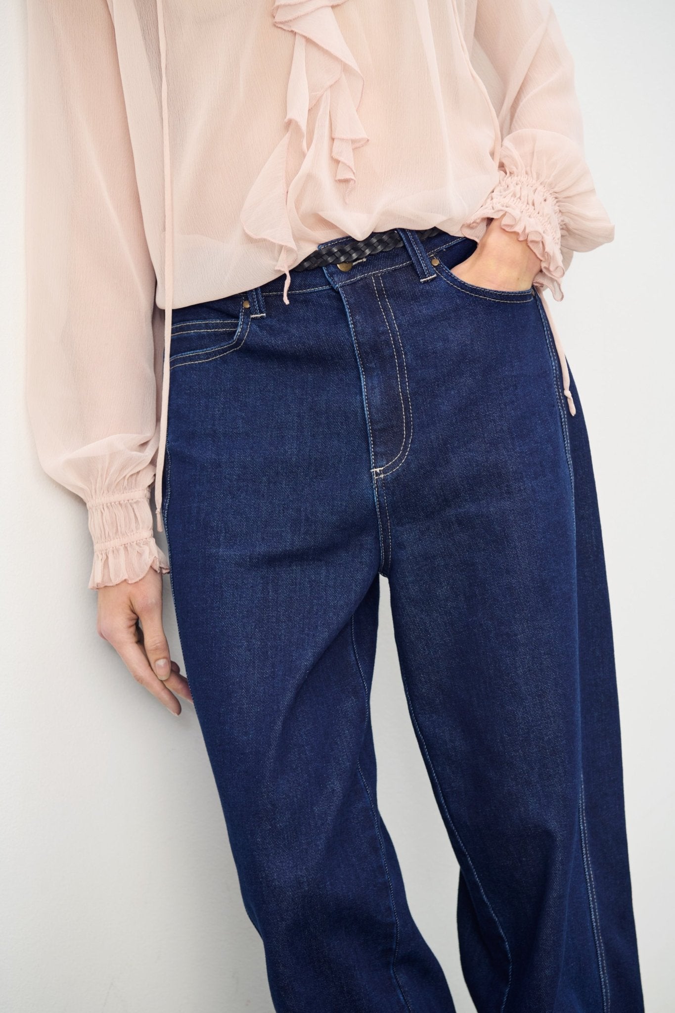 picture of Saint Tropez Loesa Denim Jeans - Dark Blue Denim - Number Two - womens - fashion - ethical - clothing - Saint