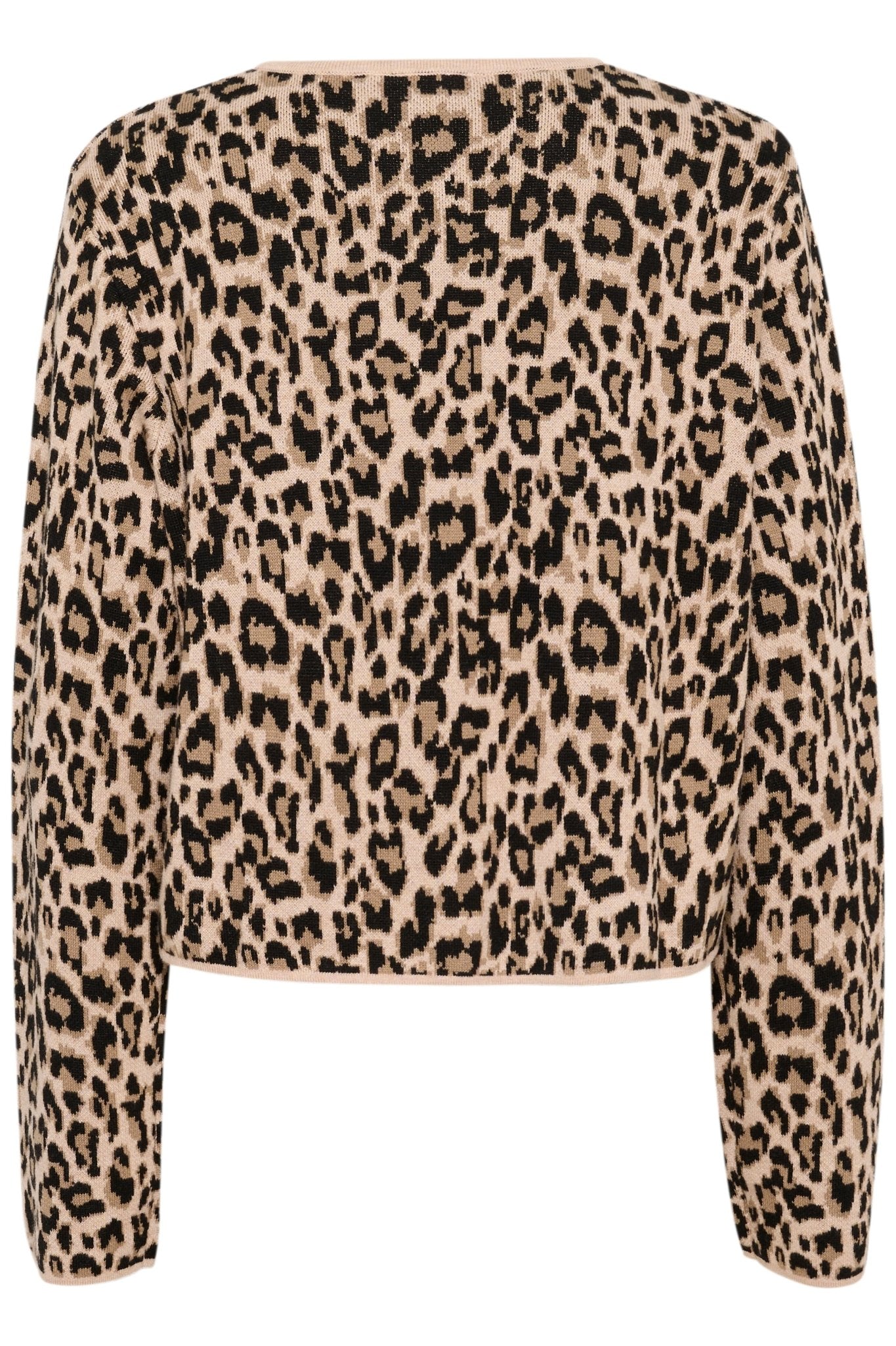 picture of Saint Tropez Lydia Cardigan - Black leopard Jacquard - Number Two - womens - fashion - ethical - clothing - Saint