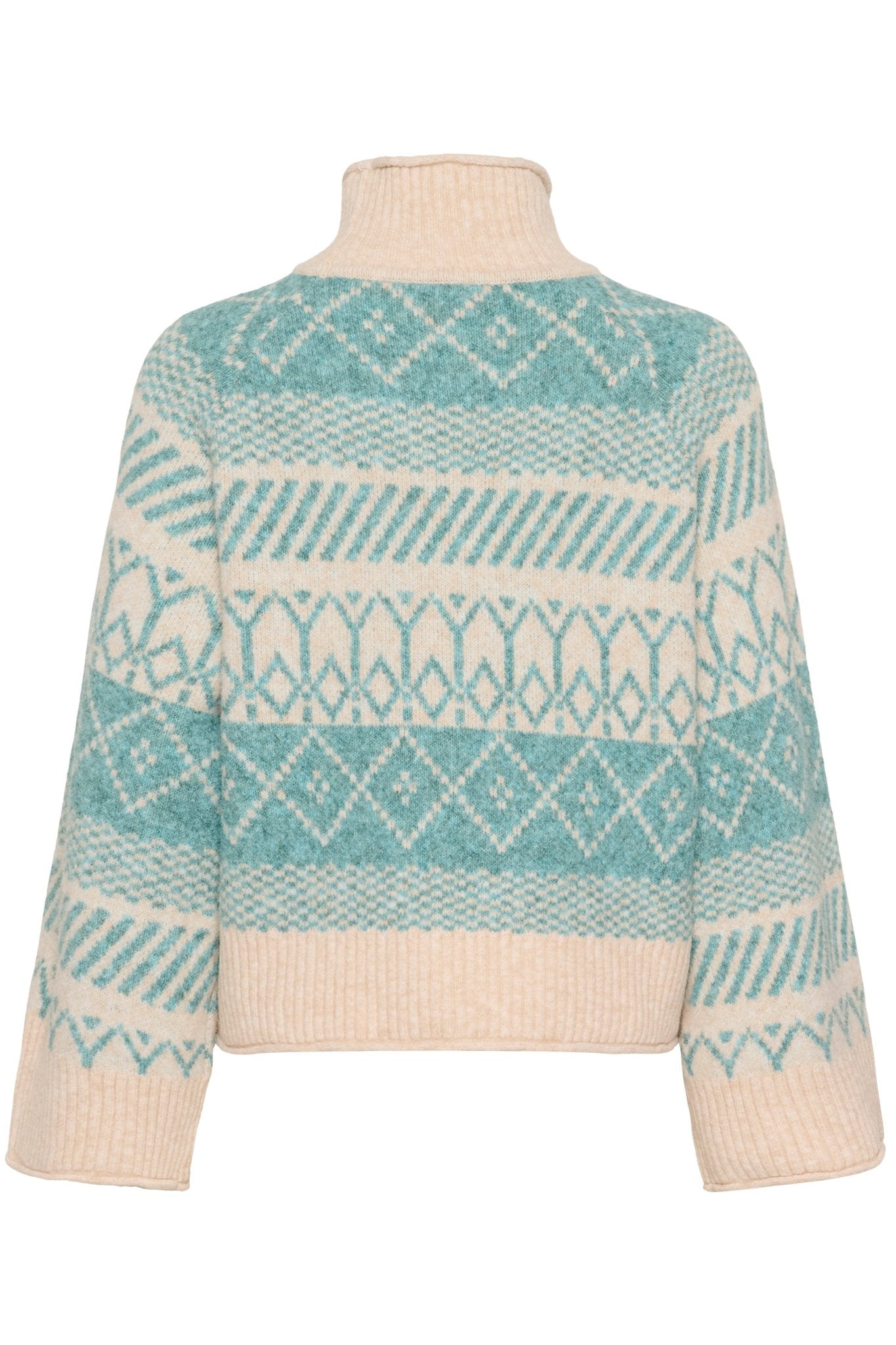 picture of Saint Tropez Micha Rollneck Pullover - Aqua Haze Melange - Number Two - womens - fashion - clothing - Saint Tropez 5