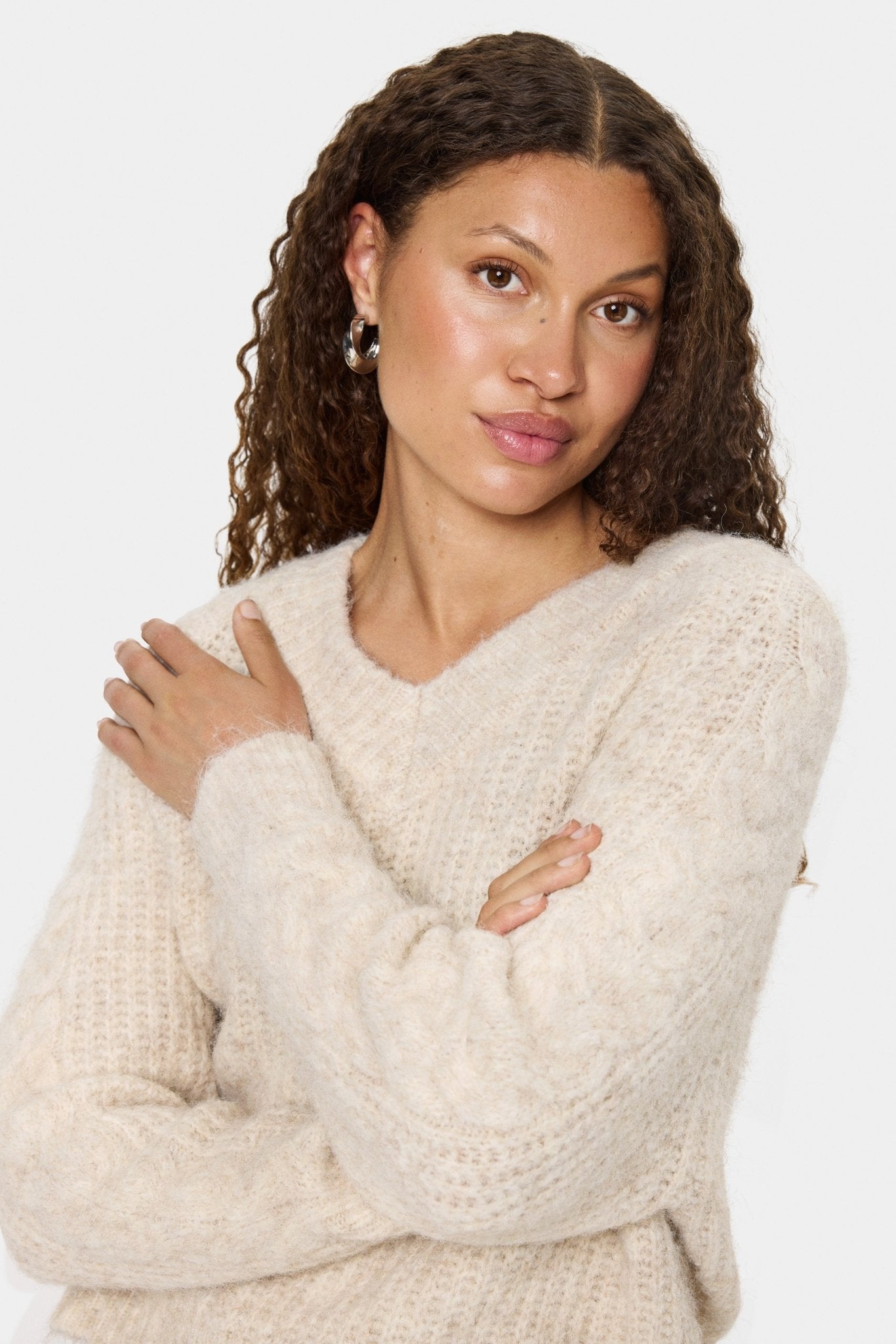 picture of Saint Tropez Manda Pullover - Brown Rice Melange - Number Two - womens - fashion - clothing - Saint Tropez 2