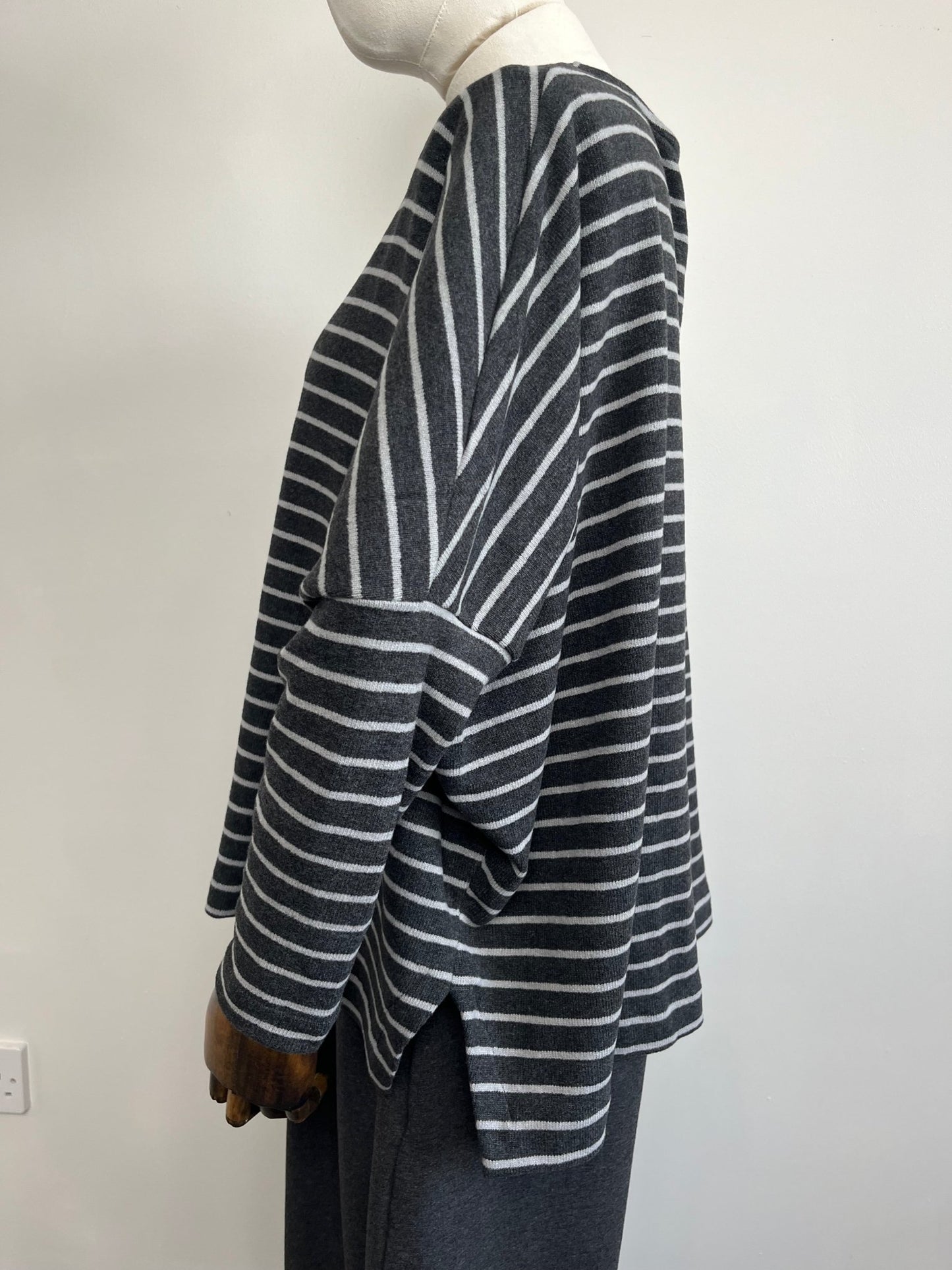 picture of Mama B Martis Jumper - Anthracite Stripe - Number Two - womens - fashion - clothing - Mama B 3