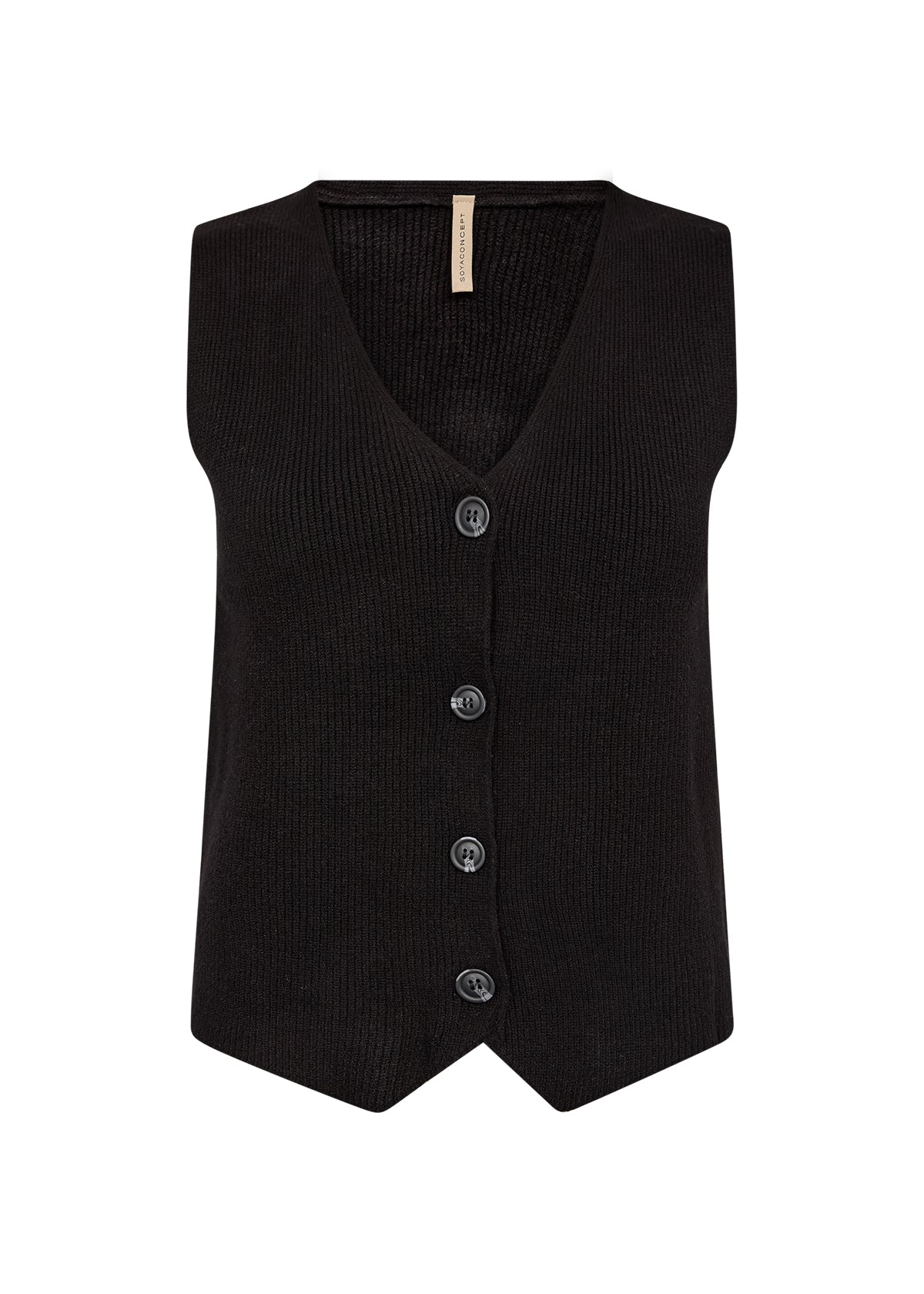 picture of SoyaConcept KANITA 27 Waistcoat Knit - Black - Number Two - womens - fashion - clothing - SoyaConcept 4