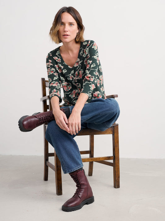 picture of Seasalt 3/4 Studio Glass Top - Artist Camelia Coppice - Number Two - womens - fashion - clothing - Seasalt 1