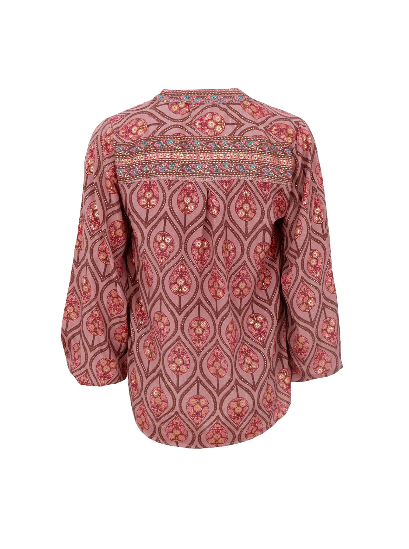 picture of Black Colour LUNA Blouse - Powder Tulip - Number Two - womens - fashion - clothing - Black Colour 3