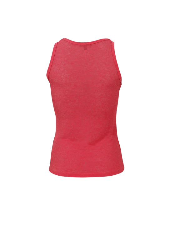 Black Colour FAYE Lurex Vest Top-Scarlett