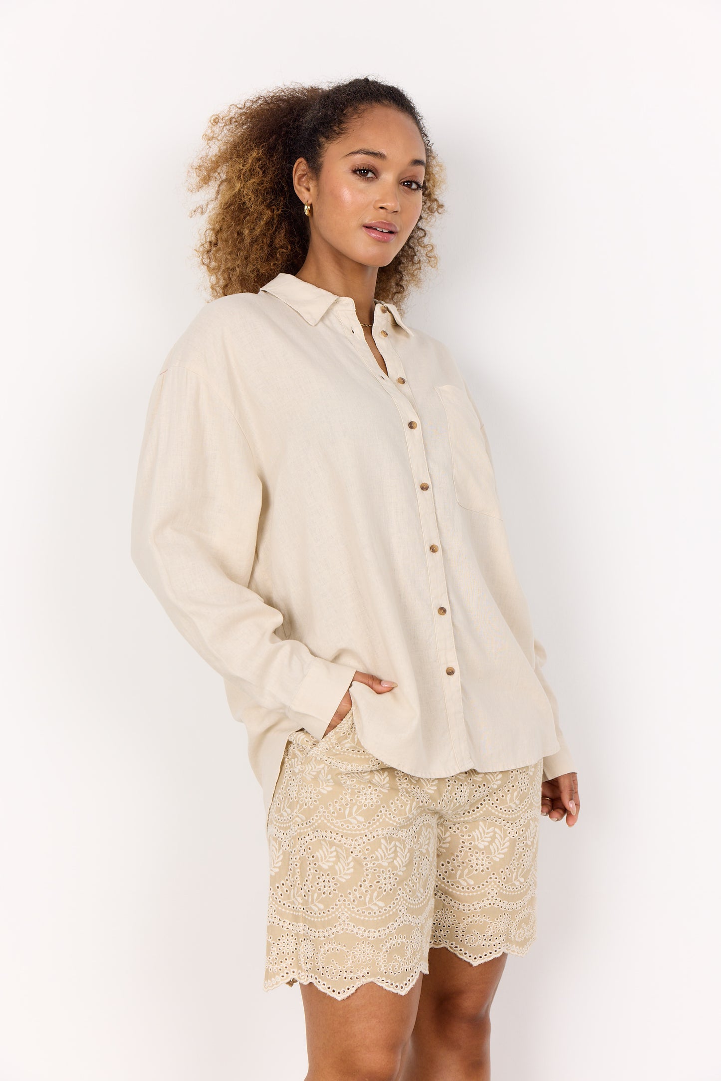 SoyaConcept INA 53 Shirt Light Sand
