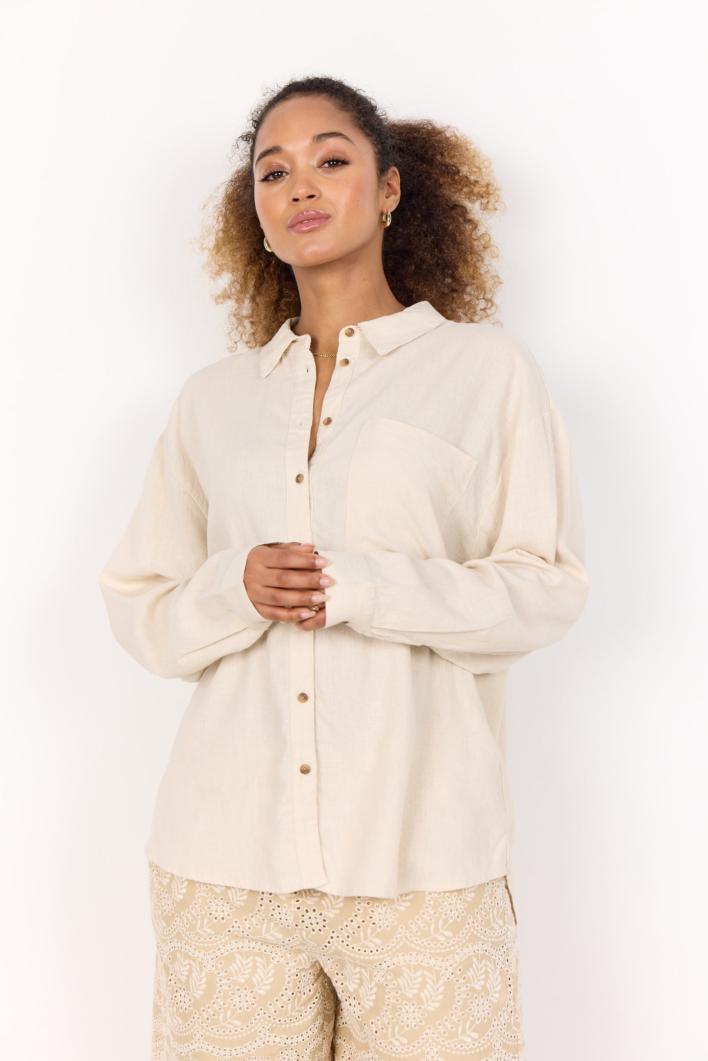 SoyaConcept INA 53 Shirt Light Sand