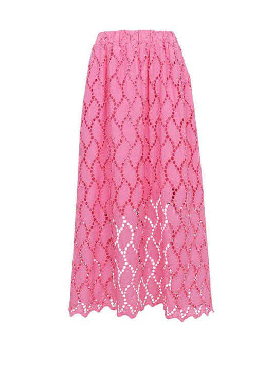 picture of Black Colour Freya Cut Out Lace Skirt - Pink - Number Two - womens - fashion - clothing - Black Colour 1