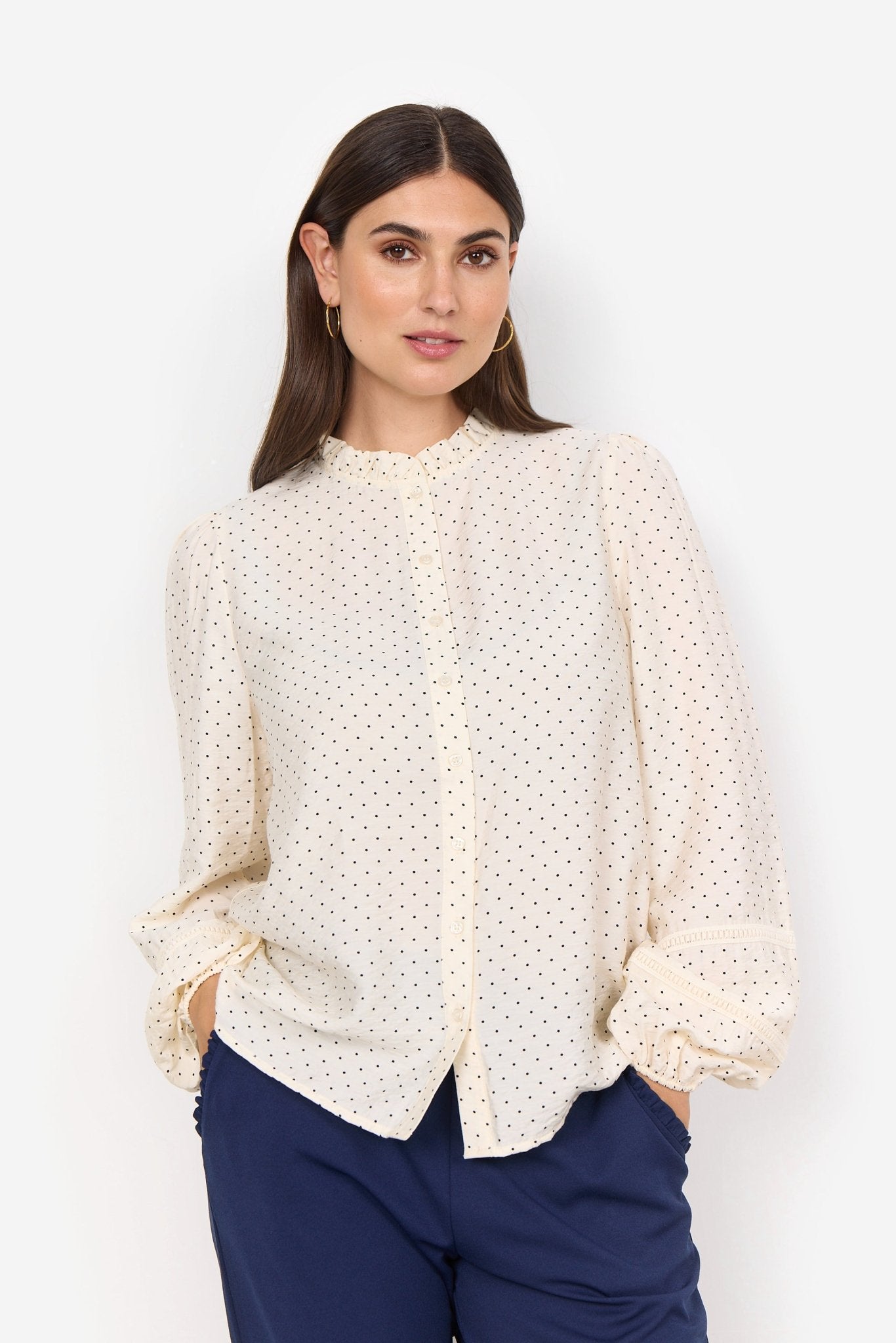 picture of SoyaConcept ORIT 2 Shirt Cream Combi - Number Two - womens - fashion - clothing - SoyaConcept 1