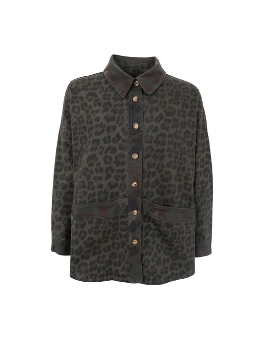 picture of Black Colour Morgan Jacket - Khaki Camouflage - Number Two - womens - fashion - clothing - Black Colour 1