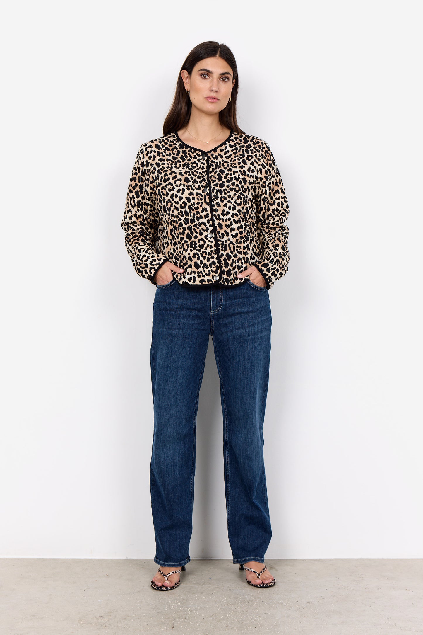 SoyaConcept PIETTA 5 Jacket Sand Leopard