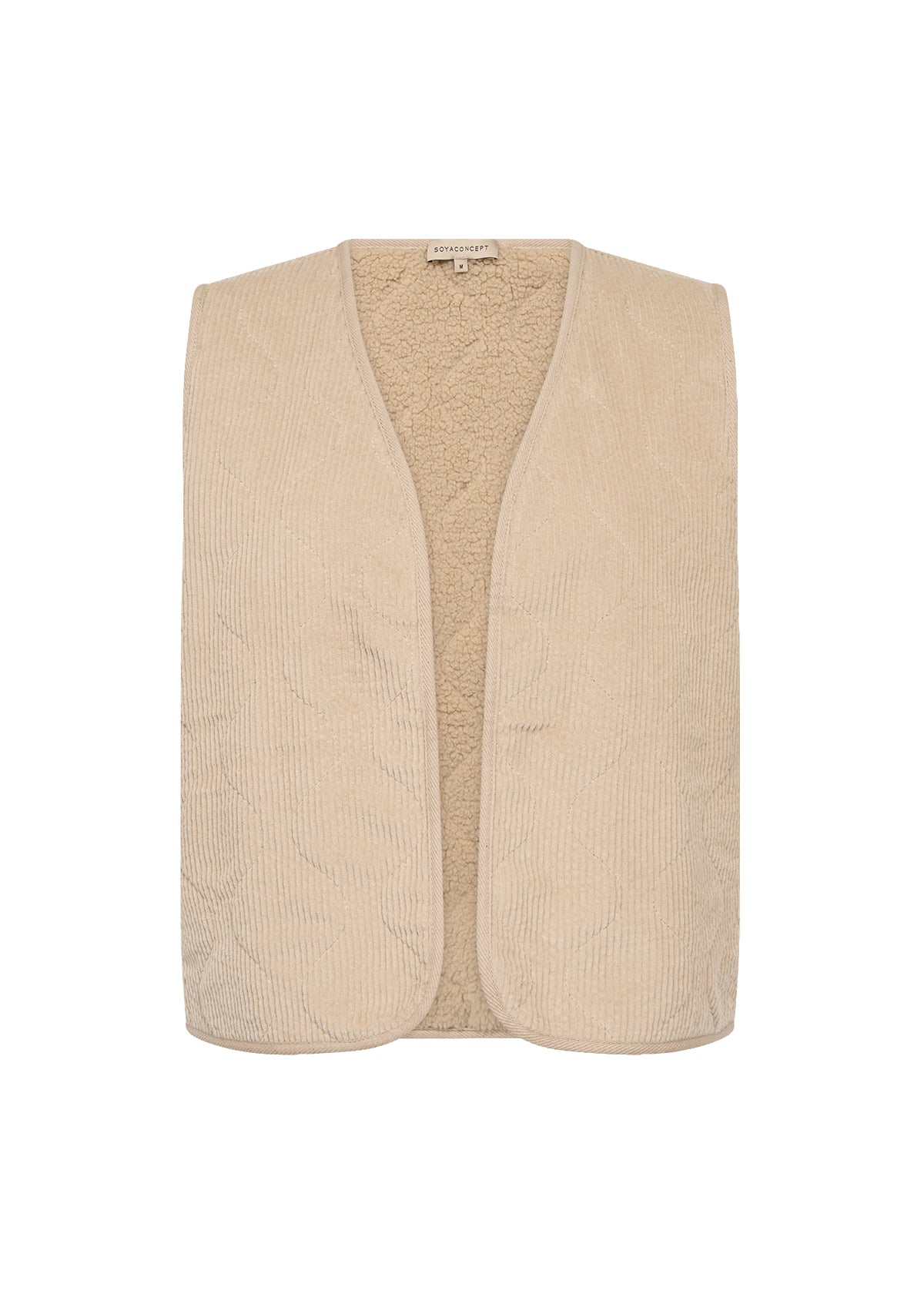 picture of SoyaConcept BINDI 17 Teddy/Cord Waistcoat - Sand - Number Two - womens - fashion - clothing - SoyaConcept 4