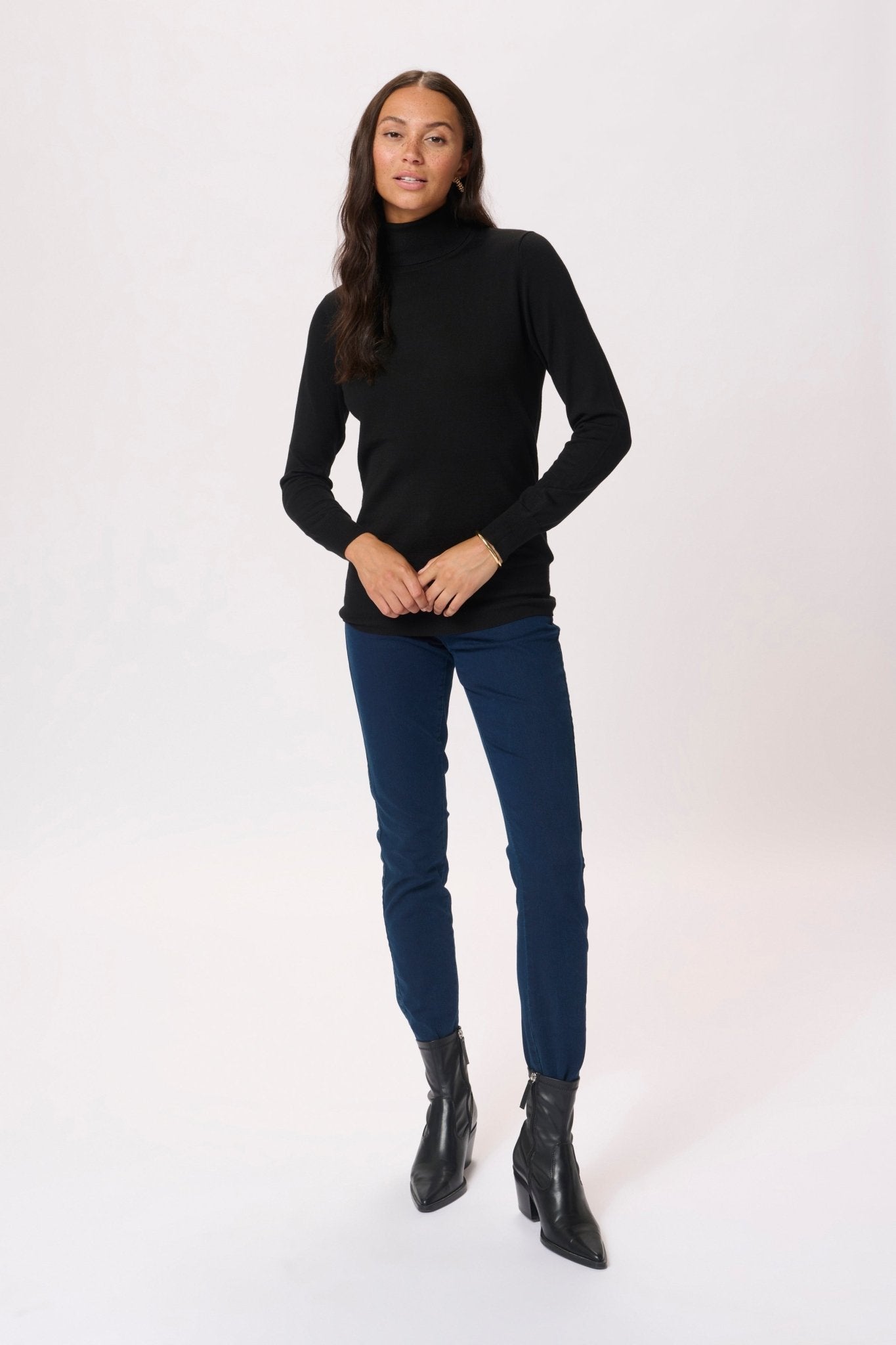 picture of Kaffe Astrid Roll Neck Pullover - Black - Number Two - womens - fashion - clothing - Kaffe 2