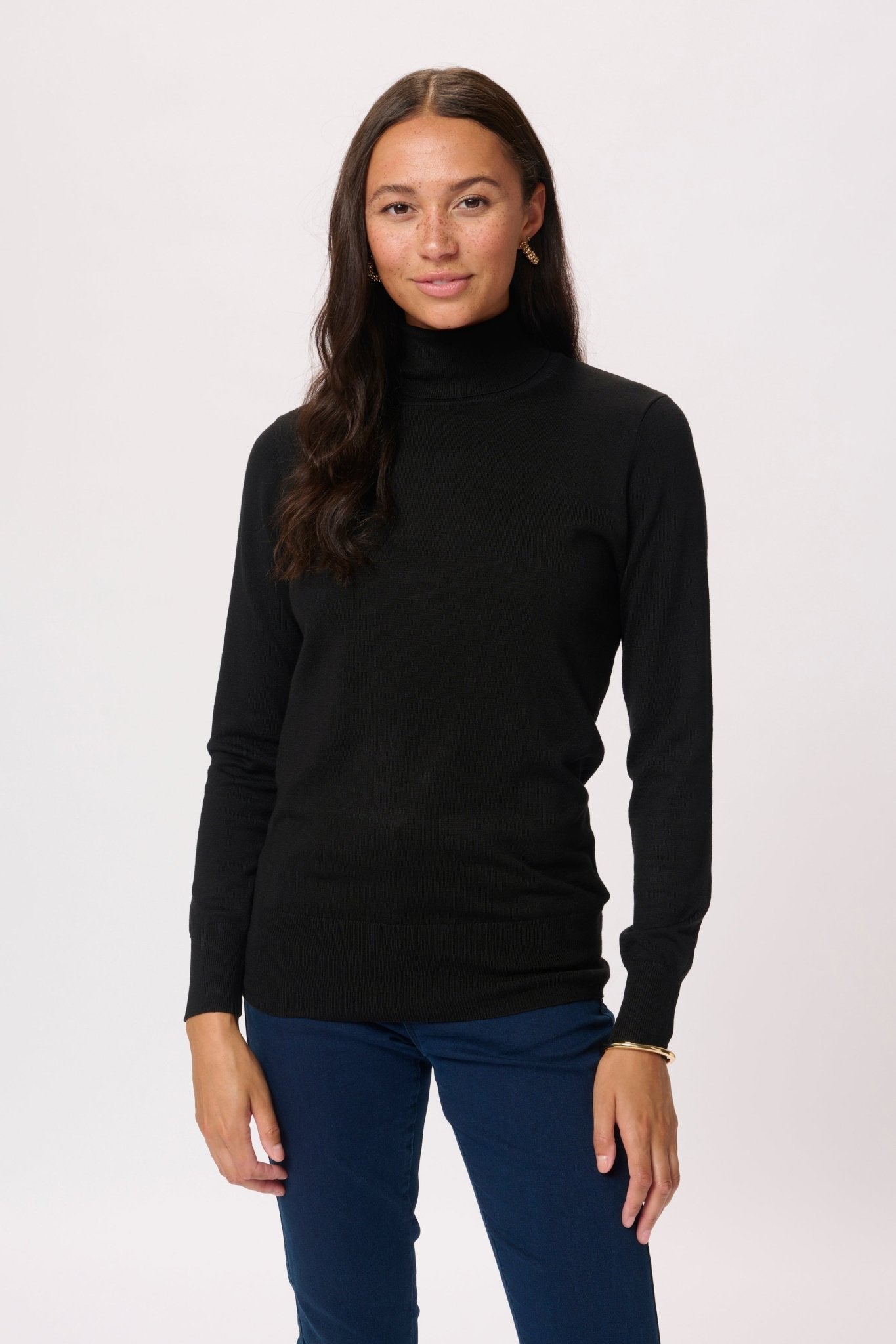 picture of Kaffe Astrid Roll Neck Pullover - Black - Number Two - womens - fashion - clothing - Kaffe 4