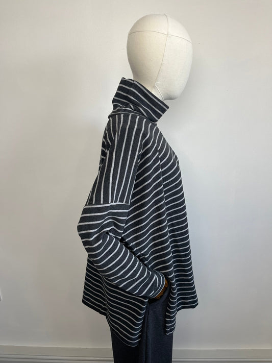 picture of Mama B Zita Jumper - Anthracite Stripe - Number Two - womens - fashion - clothing - Mama B 1