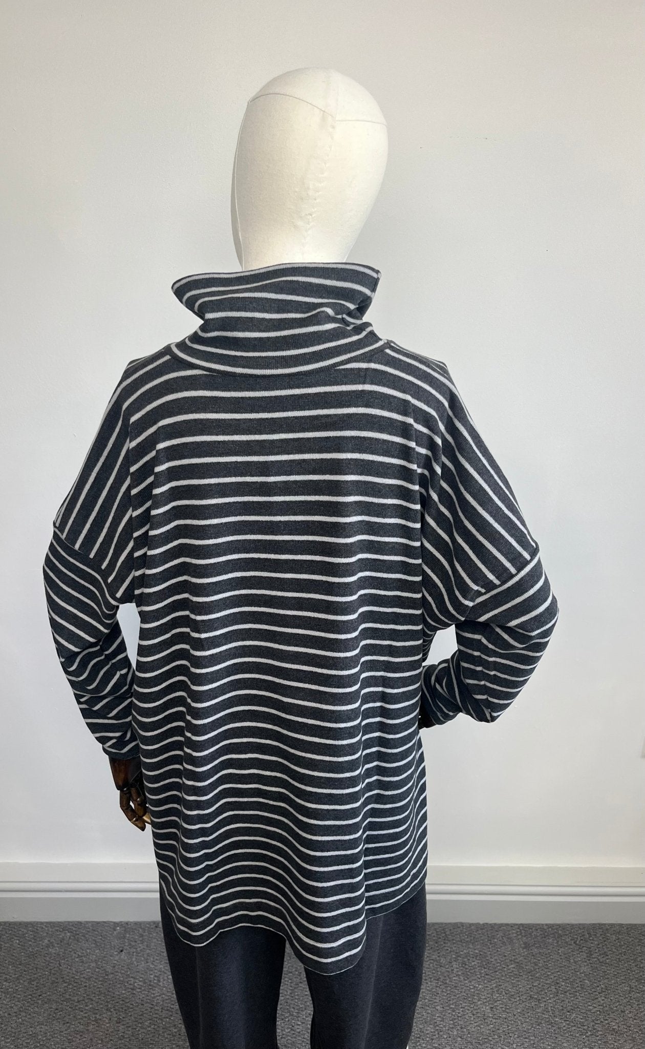 picture of Mama B Zita Jumper - Anthracite Stripe - Number Two - womens - fashion - clothing - Mama B 4