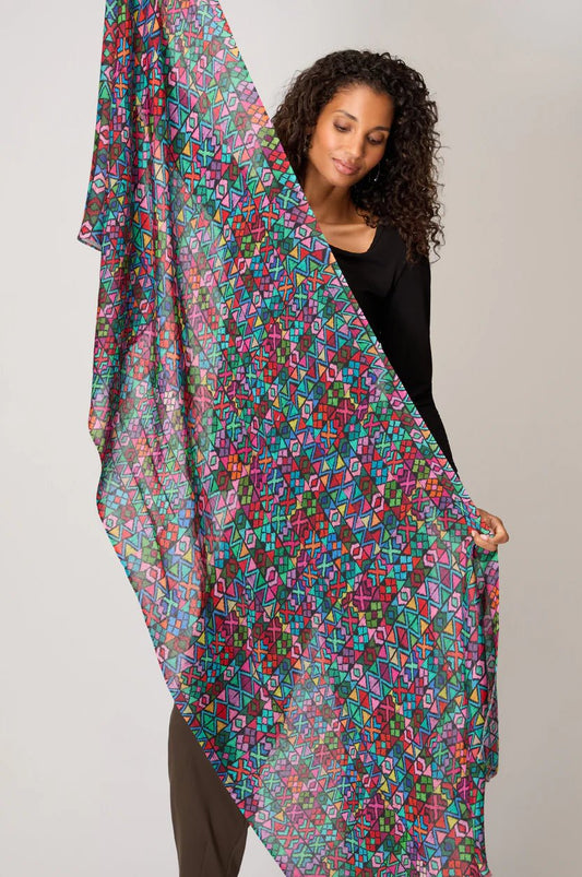 picture of Sahara Peruvian Stitched Scarf - Multi - Number Two - womens - fashion - accessories - Sahara 1