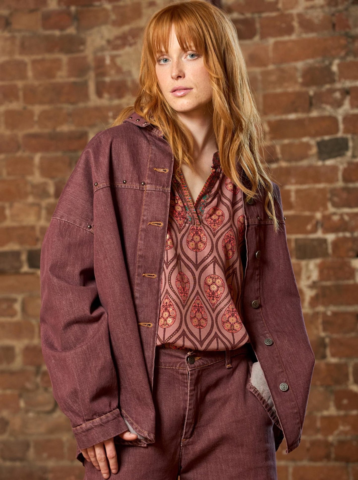 picture of Black Colour LUNA Blouse - Powder Tulip - Number Two - womens - fashion - clothing - Black Colour 1