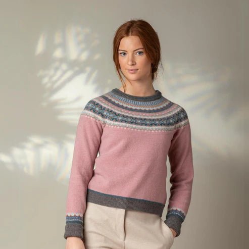 picture of Eribe Alpine Short Sweater Vintage Pink - Number Two - womens - fashion - clothing - Eribe 1