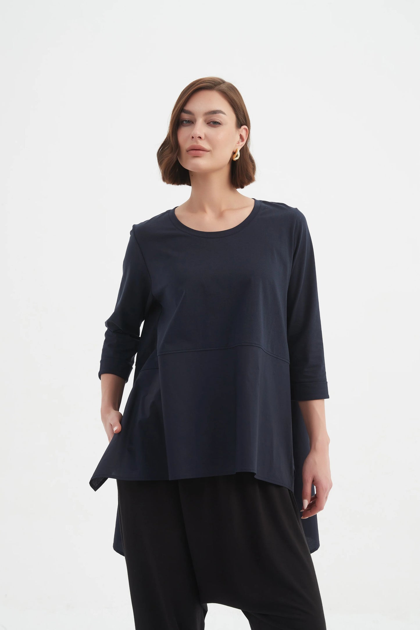 picture of Tirelli Ava Top - Navy - Number Two - womens - fashion - clothing - Tirelli 1