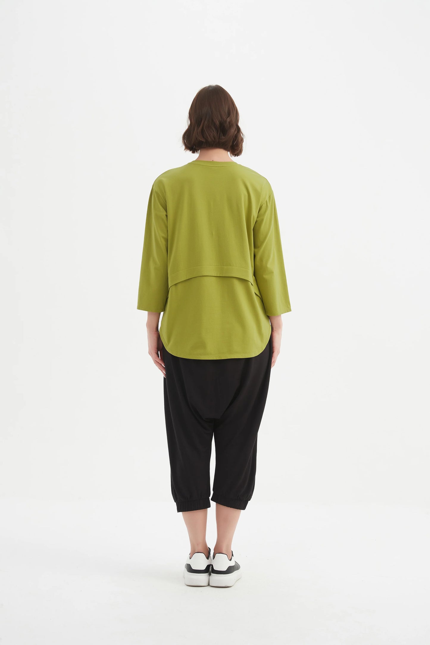 picture of Tirelli Curved Seam Top - Chartreuse - Number Two - womens - fashion - clothing - Tirelli 5