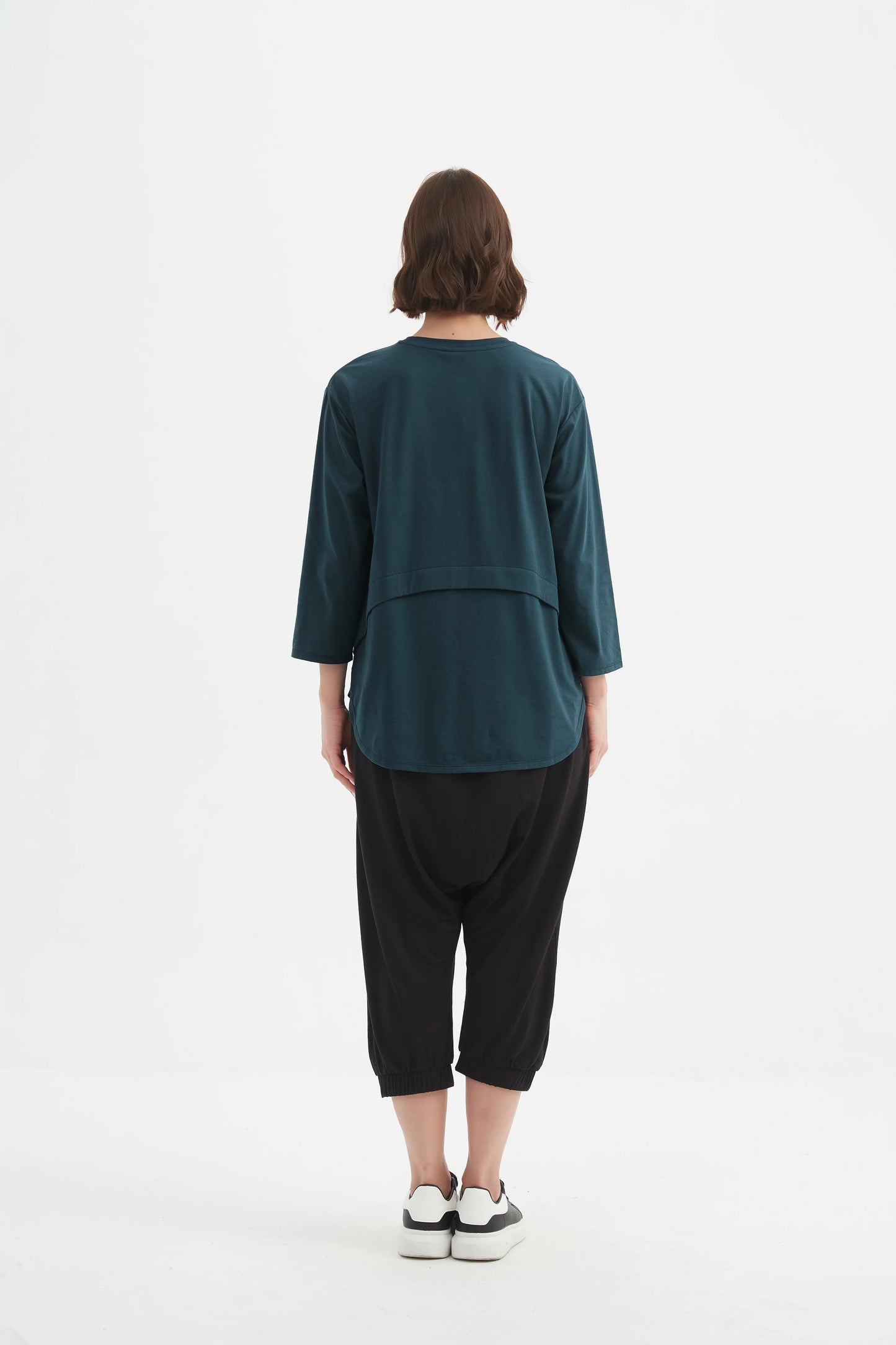 picture of Tirelli Curved Seam Top - Deep Ocean - Number Two - womens - fashion - clothing - Tirelli 5