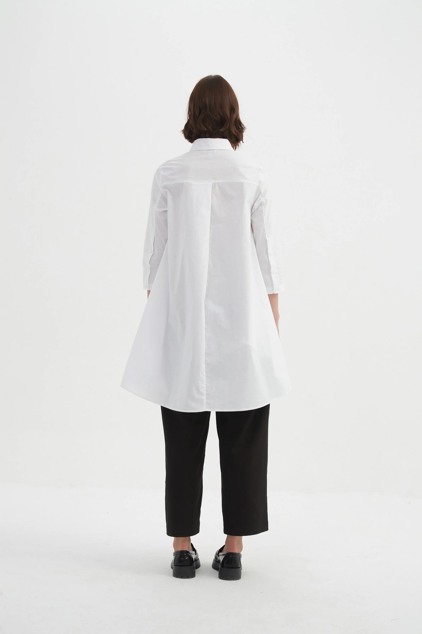 picture of Tirelli Swing Back Shirt - White - Number Two - womens - fashion - clothing - Tirelli 5
