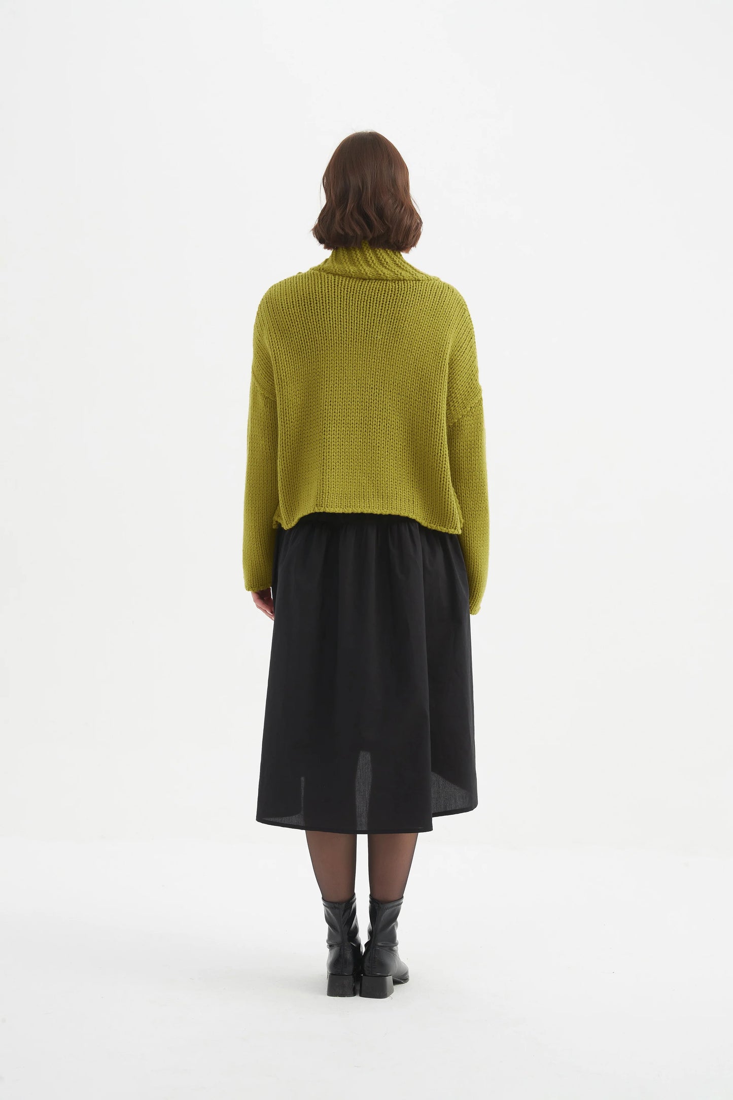 picture of Tirelli Zip Collar Cardigan - Chartreuse - Number Two - womens - fashion - clothing - Tirelli 5