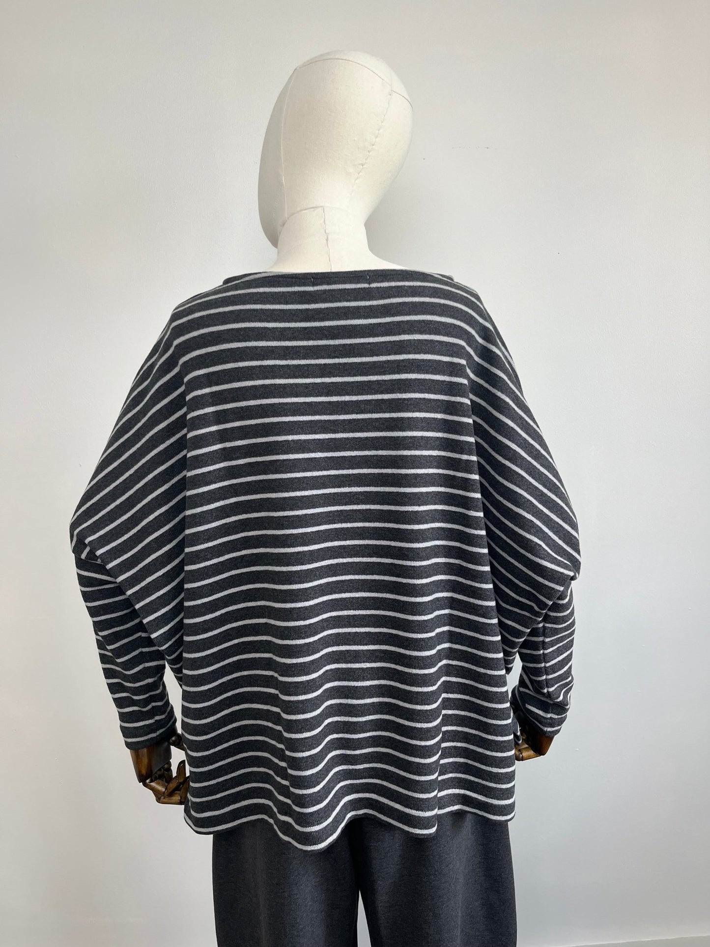 picture of Mama B Martis Jumper - Anthracite Stripe - Number Two - womens - fashion - clothing - Mama B 5